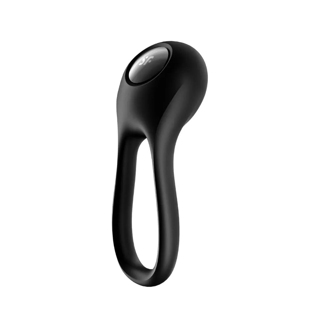 SATISFYER Penis- und Hodenring "Majestic Duo Ring Vibrator" mit Vibration (schwarz)