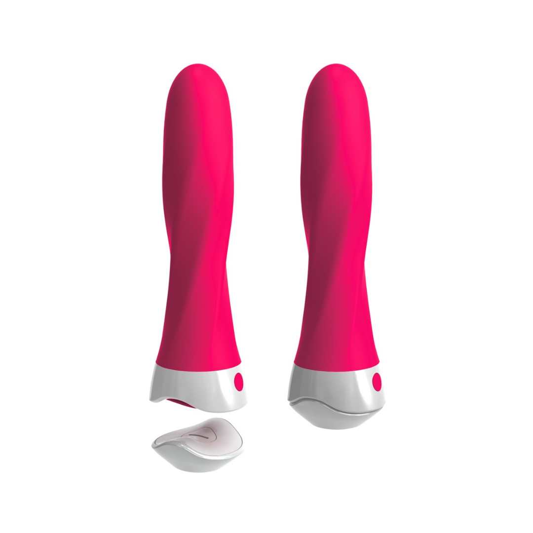 Vibrator "Wall banger deluxe" - abnehmbarer Saugfuss & Fernbedienung 19 cm (pink)