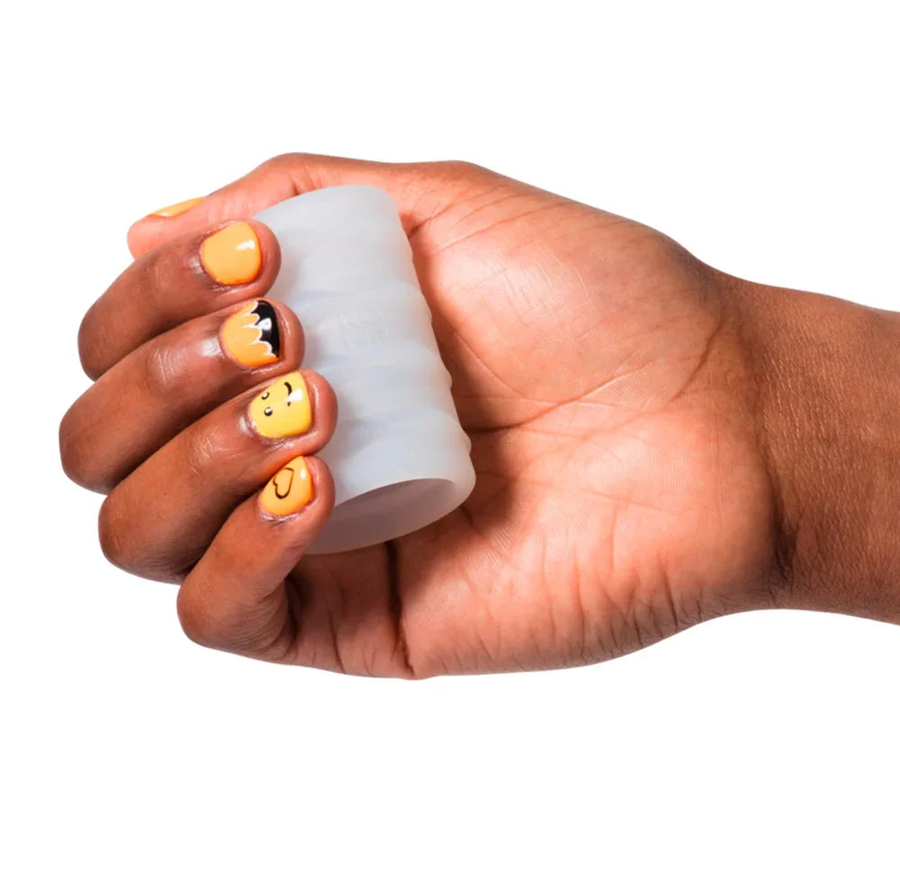 Masturbator "Mosh" mit Stimulationsstruktur (transparent)