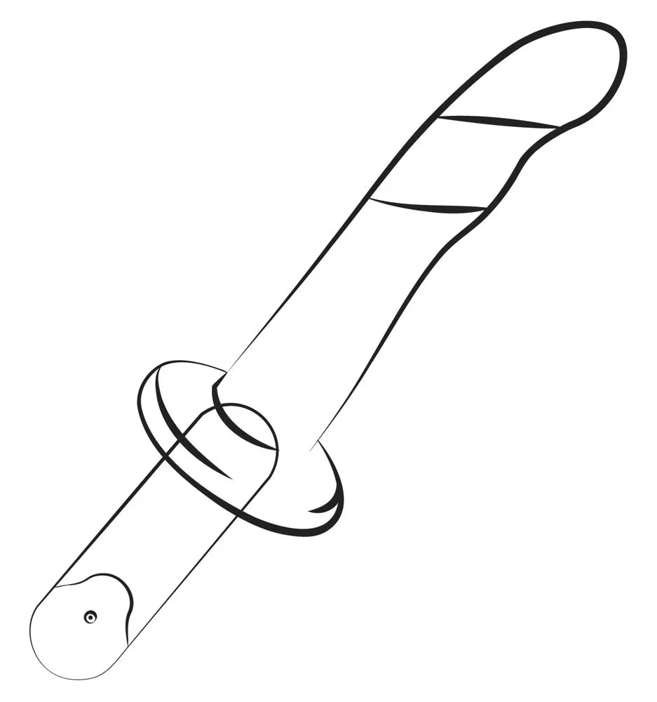 Dildo "Dizi" aus Silikon mit Saugfuss – 18 cm (pink)