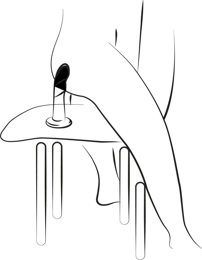 Dildo "Piccolo" aus Silikon mit Saugfuss – 14 cm (blau)