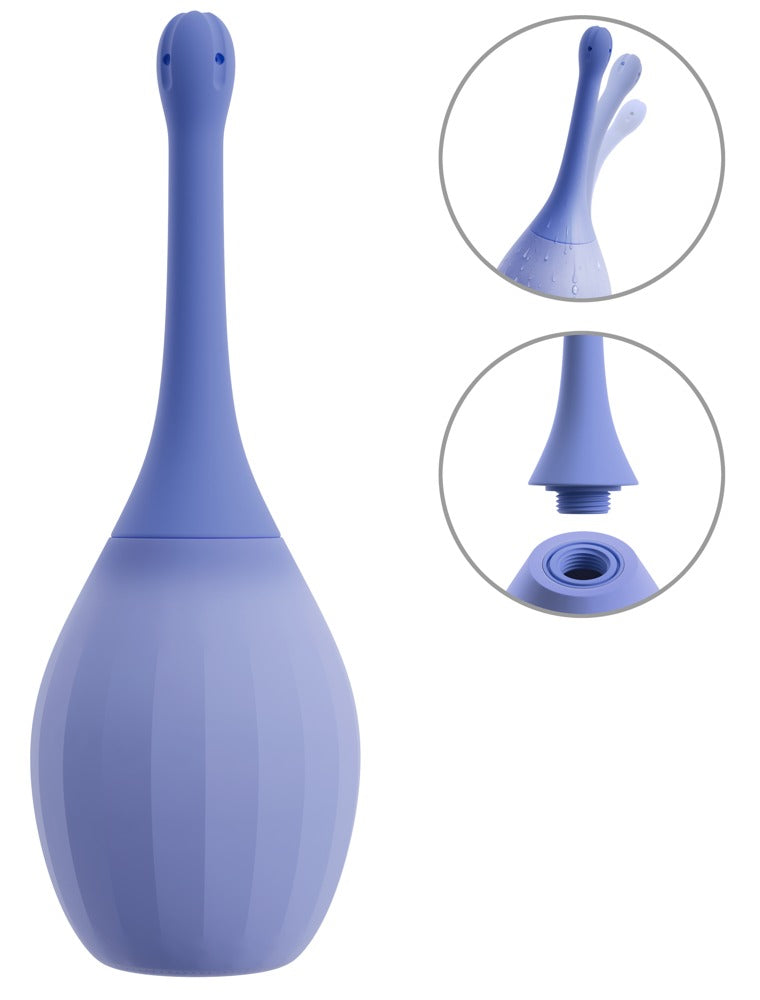 Anal Douche "Bendable" Flexible Silicone - 24 cm (Purple)