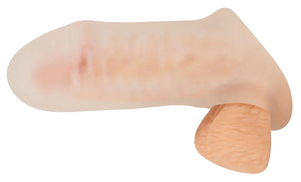 Penishülle "Thickening Sleeve" mit Hodenring - Ø 2.4 cm (transparent)