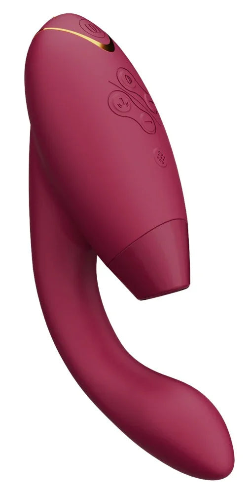 Womanizer Duo 2 Vibromasseur à poser avec double stimulation - 20,3 cm (rouge)