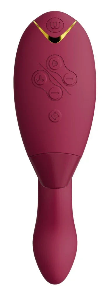 Womanizer Duo 2 Vibromasseur à poser avec double stimulation - 20,3 cm (rouge)