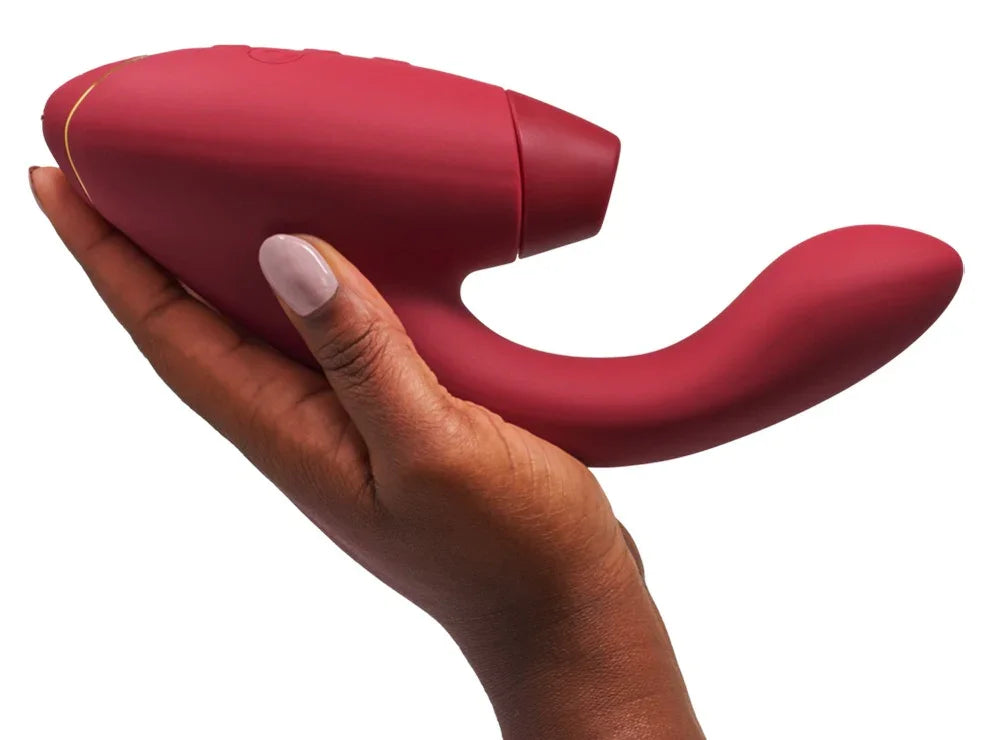 Womanizer Duo 2 Vibromasseur à poser avec double stimulation - 20,3 cm (rouge)