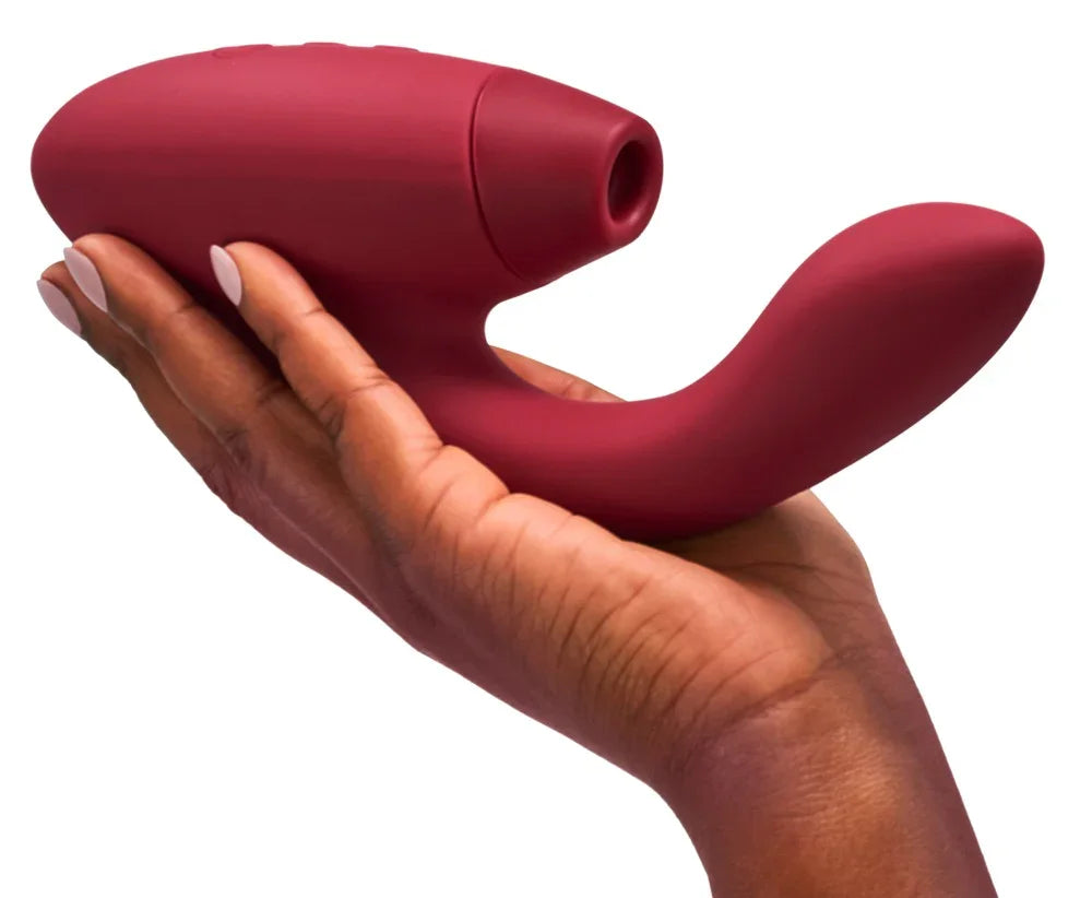 Womanizer Duo 2 Vibromasseur à poser avec double stimulation - 20,3 cm (rouge)