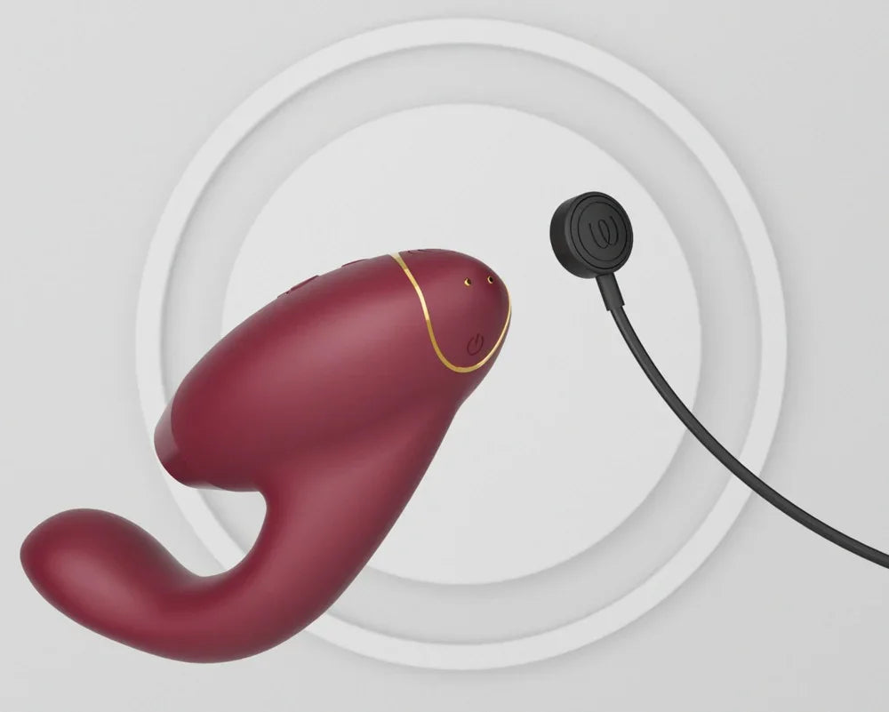 Womanizer Duo 2 Vibromasseur à poser avec double stimulation - 20,3 cm (rouge)