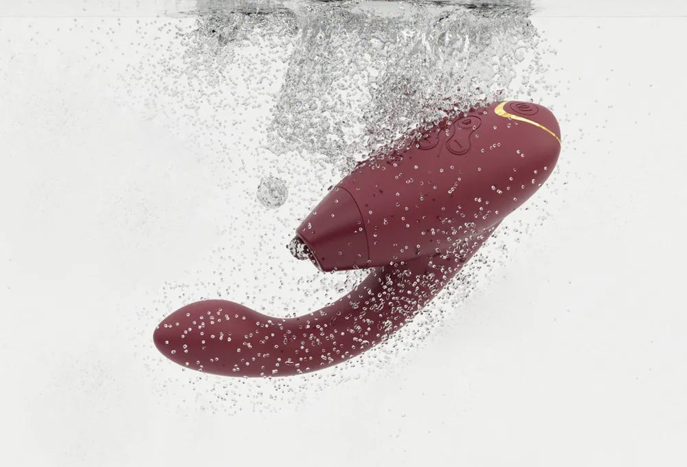 Womanizer Duo 2 Vibromasseur à poser avec double stimulation - 20,3 cm (rouge)