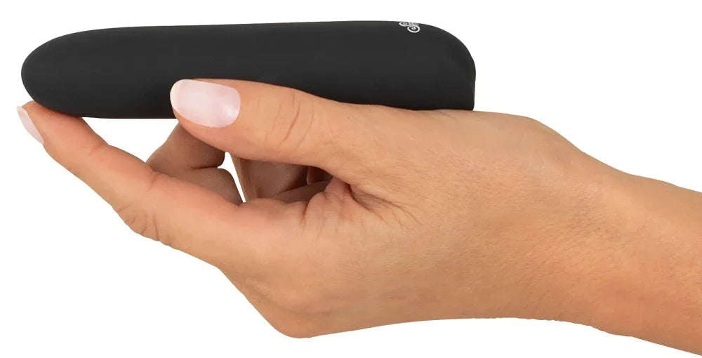 Mini-Vibrator „Sweet Smile“ aus Silikon – 12 cm (schwarz)