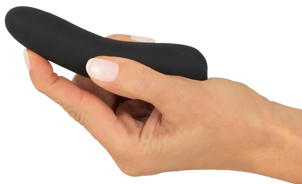 Mini-Vibrator „Sweet Smile“ aus Silikon – 12 cm (schwarz)