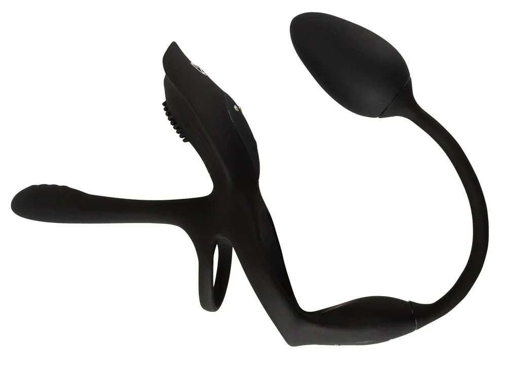 Paarvibrator "RC Multi Function" aus Silikon - mit Analvibrator (schwarz)