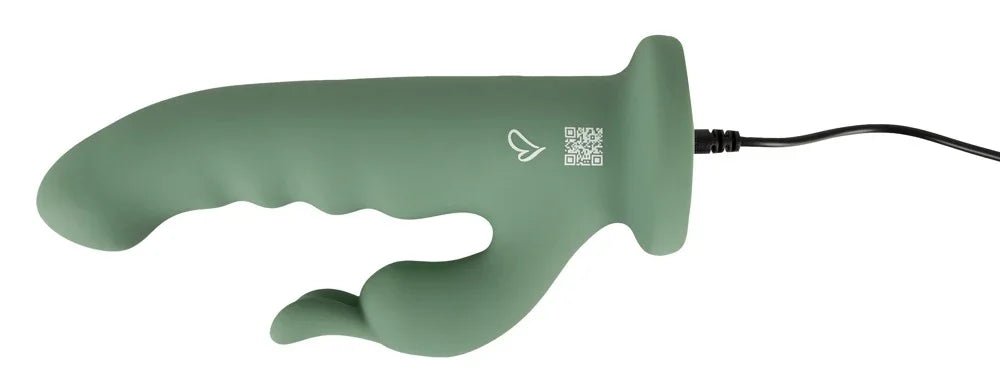 Rotierender Vibrator „LUVIO Soft“ – Rotation, Vibration & Saugfuss (grün)