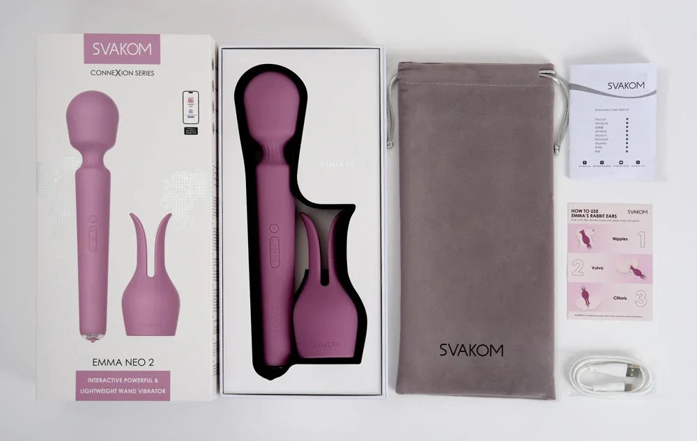 Massager „Emma Neo 2“ von Svakom aus Silikon – 20.9 cm (lila)