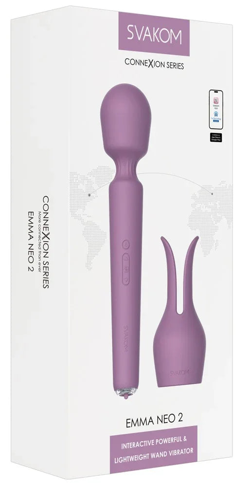 Massager „Emma Neo 2“ von Svakom aus Silikon – 20.9 cm (lila)