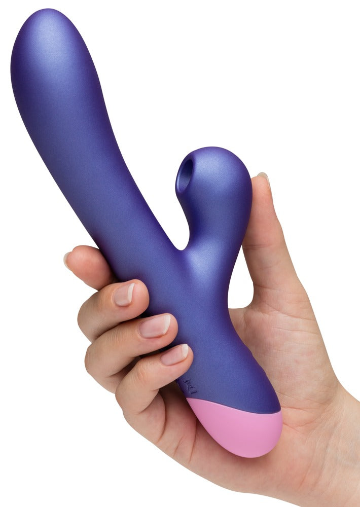 Rabbitvibrator "Pulse" mit Klitorisreizer 22 cm (lila)