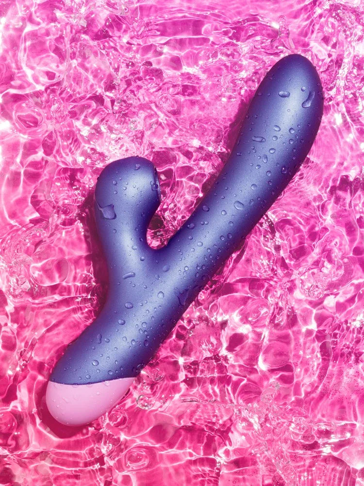 Rabbitvibrator "Pulse" mit Klitorisreizer 22 cm (lila)