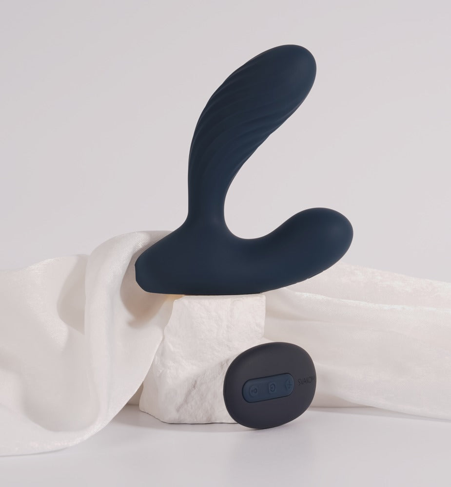 Prostate Vibrator "Vick Neo 2" Silicone - with remote control Ø 3 cm (black)