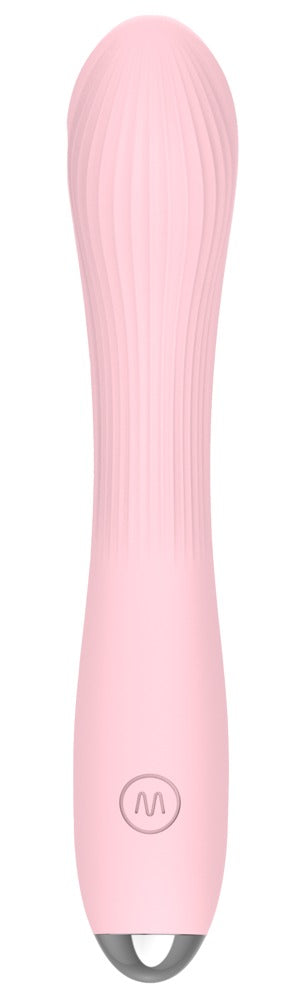 Vibrator "Kireya Curved" aus Silikon - gebogen 20.3 cm (rosa)
