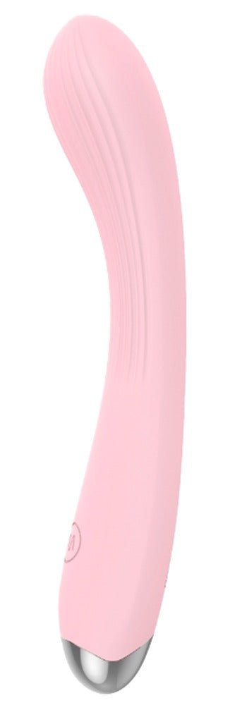 Vibrator "Kireya Curved" aus Silikon - gebogen 20.3 cm (rosa)