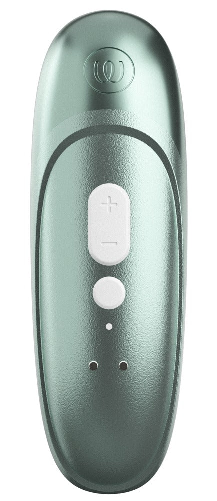 Auflegevibrator "Womanizer Pro mit Pulsator - 15 cm (türkis)