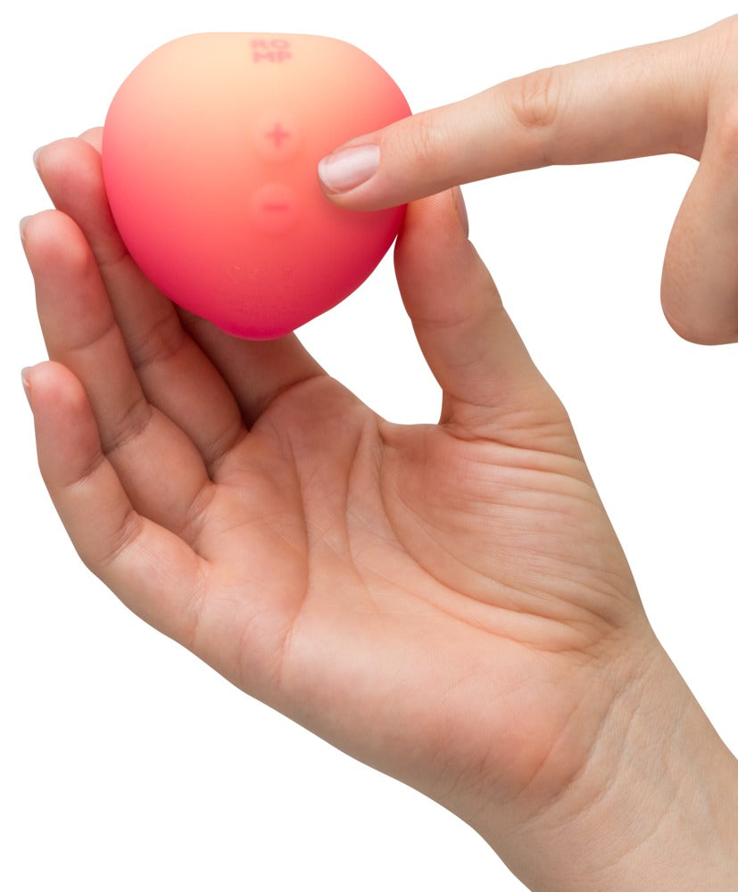 Auflegevibrator "Pink Peach" aus Silikon - mit Pleasure Air Technologie 6.3 cm (pink)