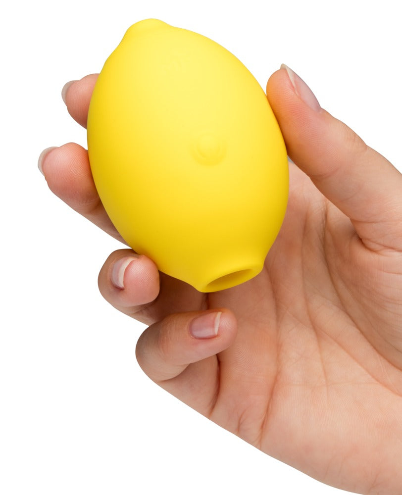 Auflegevibrator "Lemon Crush" aus Silikon - mit Pleasure Air Technologie 7.6 cm (gelb)