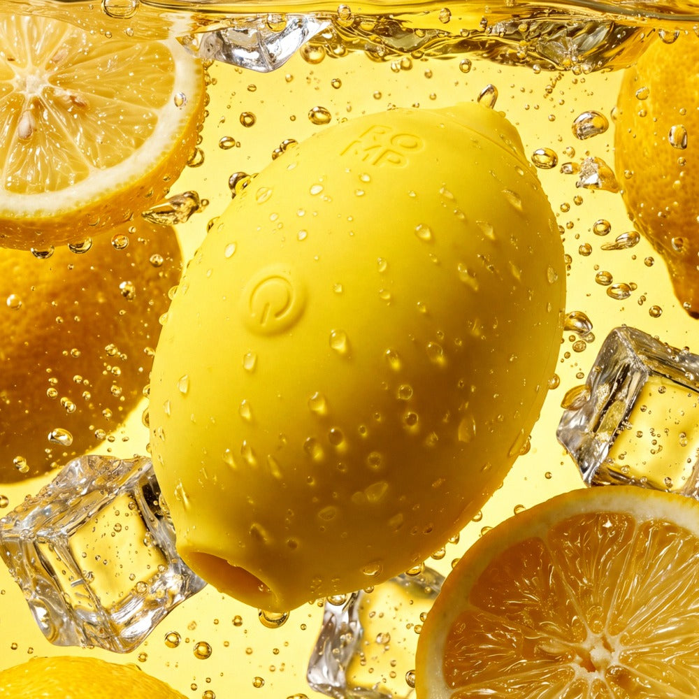 Auflegevibrator "Lemon Crush" aus Silikon - mit Pleasure Air Technologie 7.6 cm (gelb)