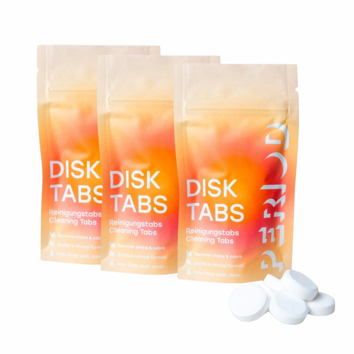 3er-Pack PERIOD DISK TABS Reinigungstabs für Menstruationsdisks mit losen Tabs