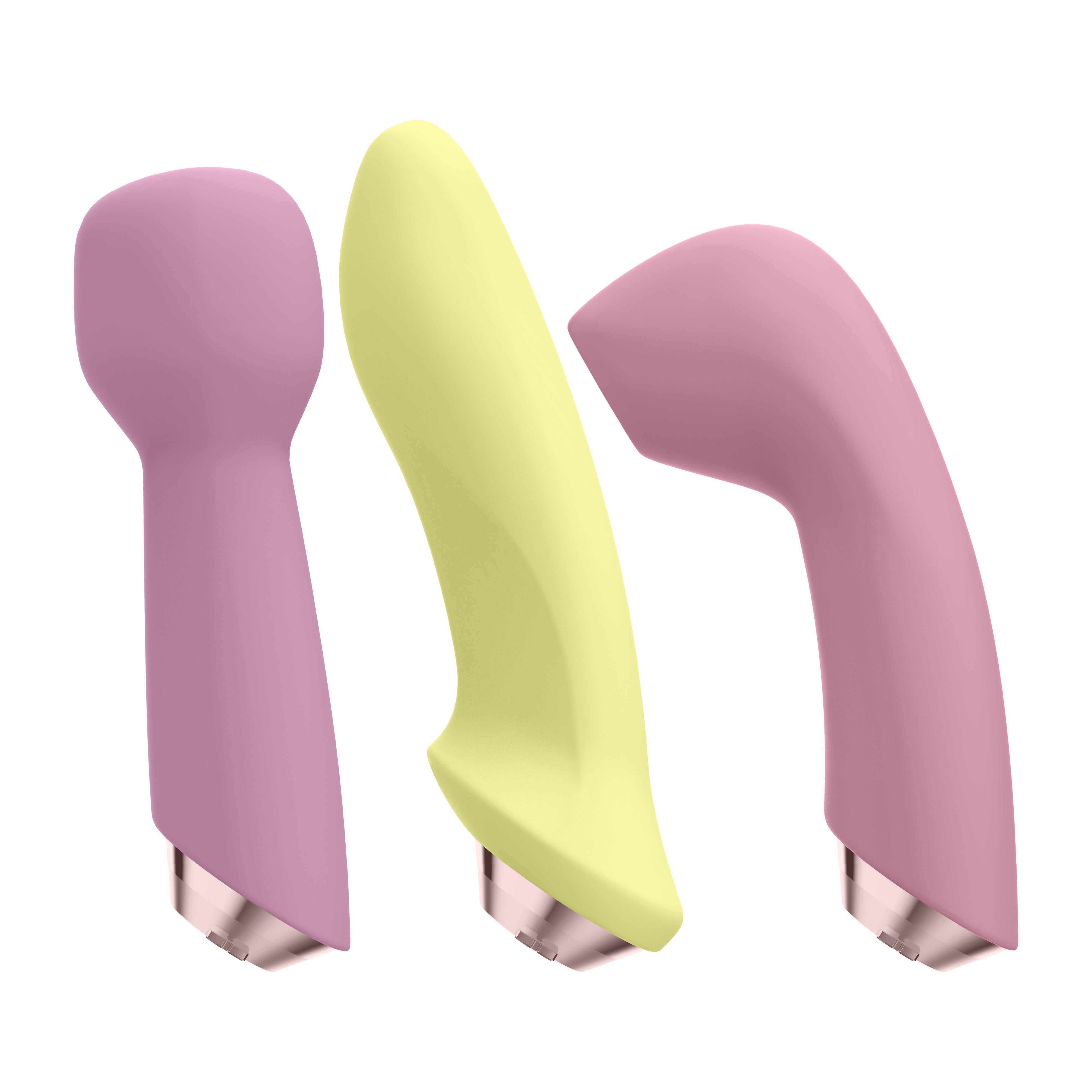 SATISFYER "Marvelous Four Vibrator Set" - Airpulse Technology (pink/blue/yellow)