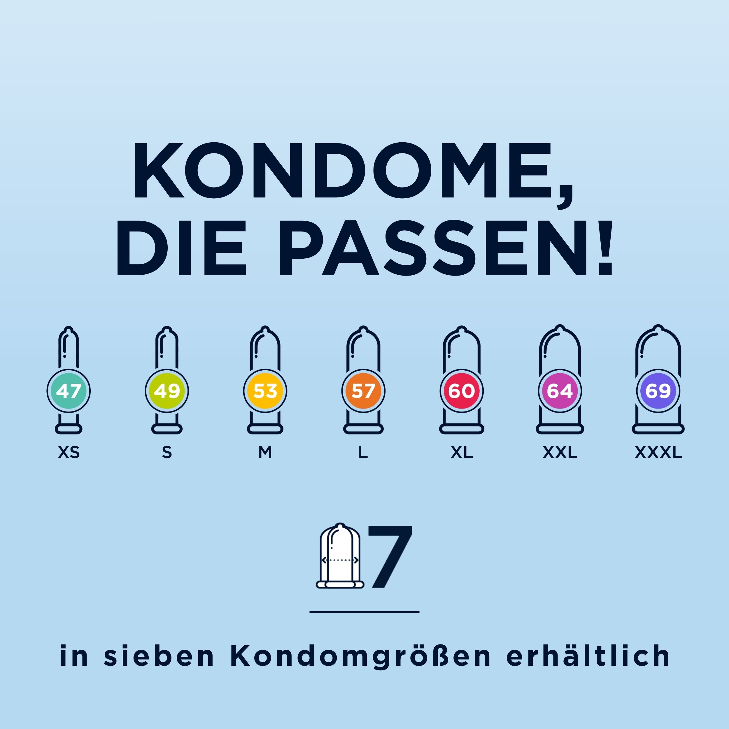 Kondome aus Naturkautschuklatex  - extrafein & gefühlsecht (Ø 64mm/10Stk.) von Mister Size