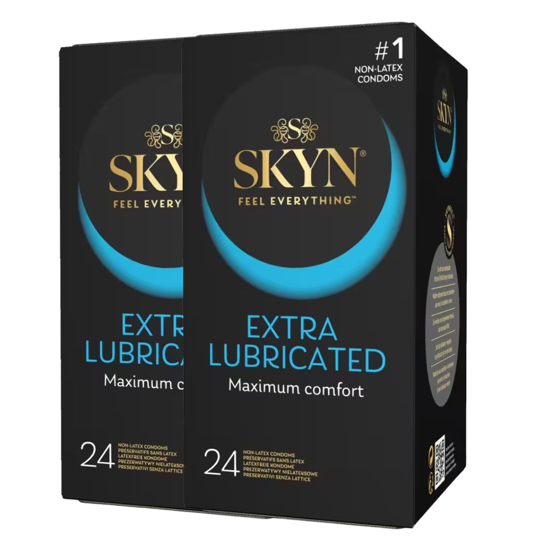 2er-Pack Kondome "Extra Lubricated" - Extra feucht (Ø 53 mm/2x24 Stk.) von SKYN