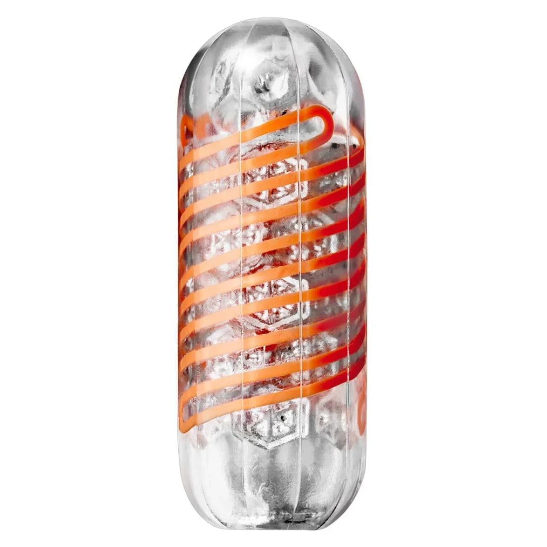 Masturbator "TENGA Spinner 02 HEXA" mit Saug- und Dreheffekt (orange) - loveiu.ch