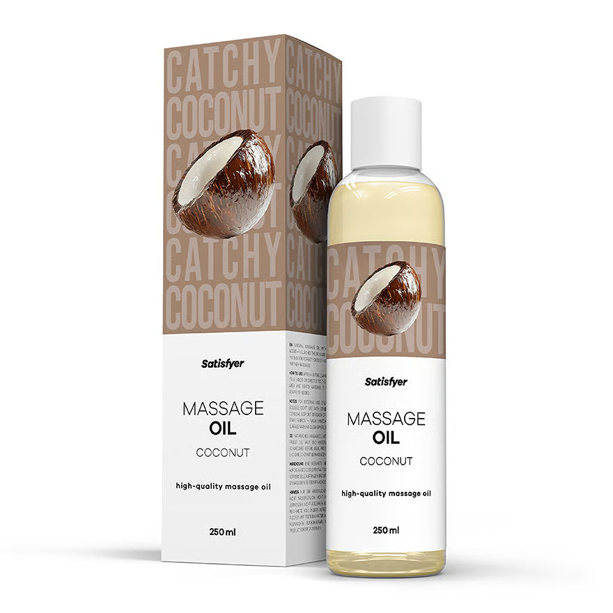 SATISFYER Massageöl - Kokos-Aroma - für alle Hauttypen (250 ml)