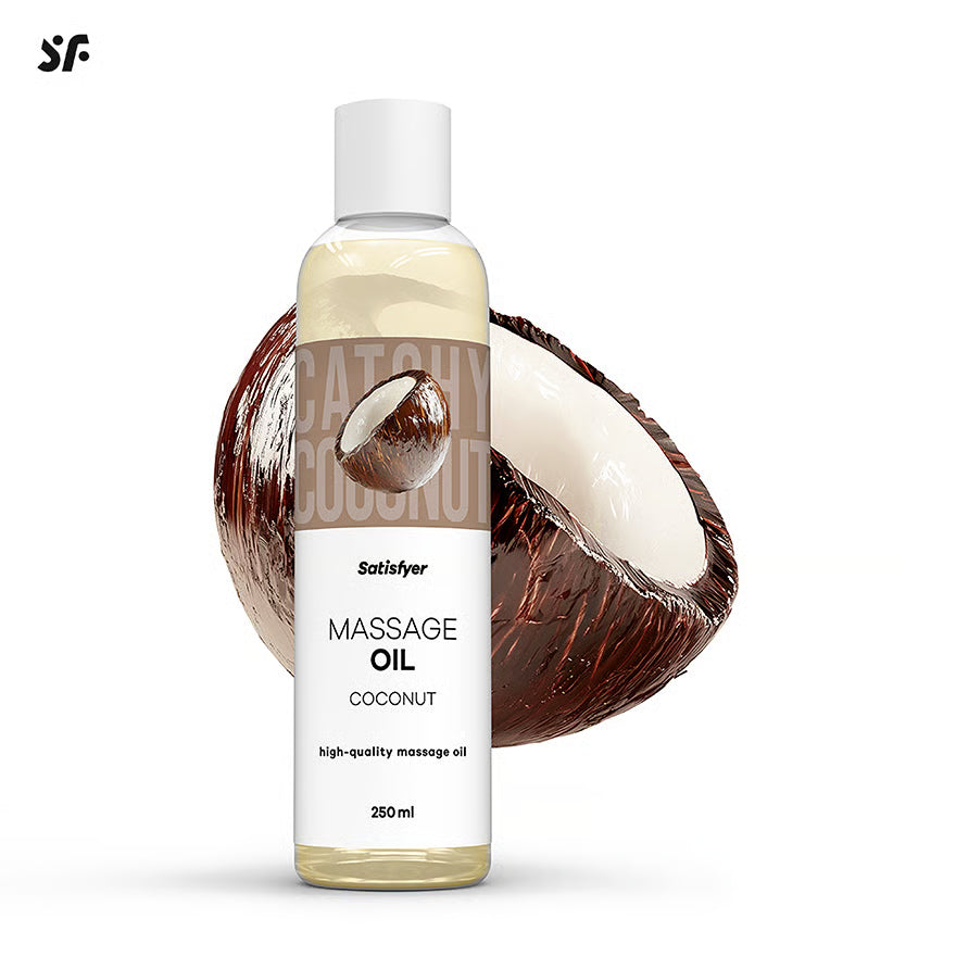 SATISFYER Massageöl - Kokos-Aroma - für alle Hauttypen (250 ml)