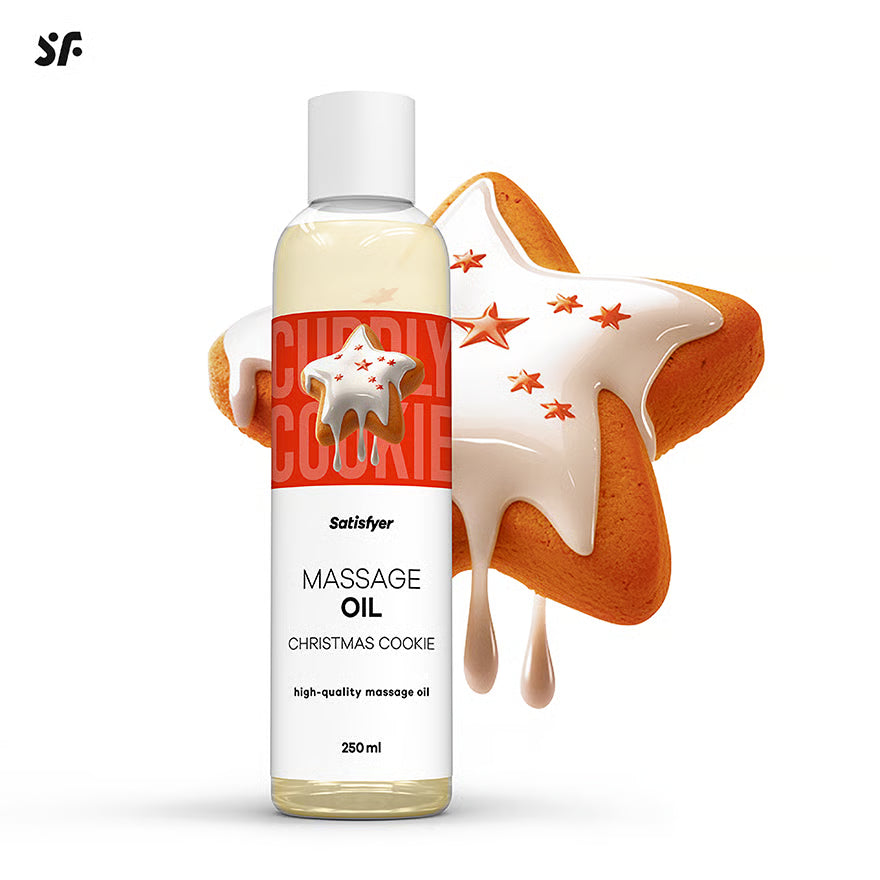SATISFYER Massageöl - Christmas Cookie-Aroma - für alle Hauttypen (250 ml)