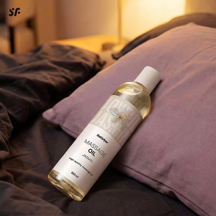 SATISFYER Massageöl - Jasmin-Aroma - für alle Hauttypen (250 ml)