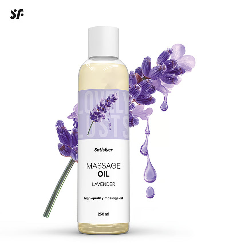 SATISFYER Massageöl - Lavendel-Aroma - für alle Hauttypen (250 ml)