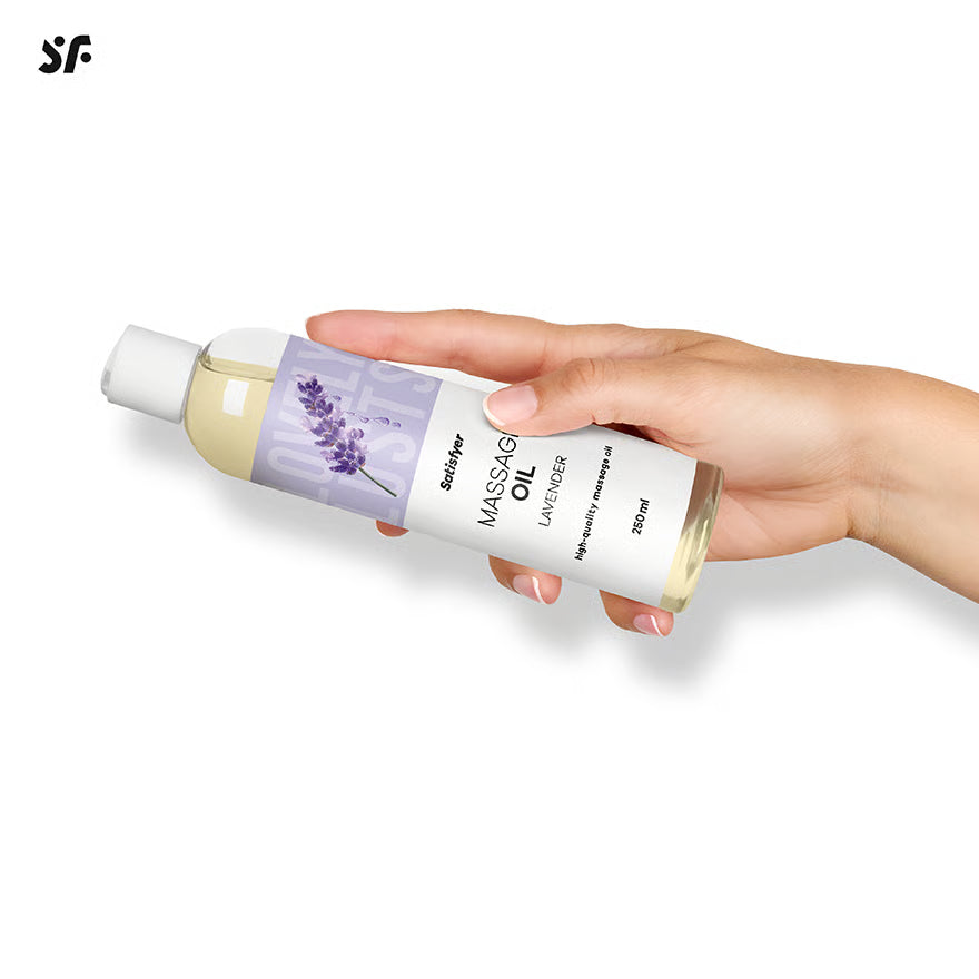 SATISFYER Massageöl - Lavendel-Aroma - für alle Hauttypen (250 ml)