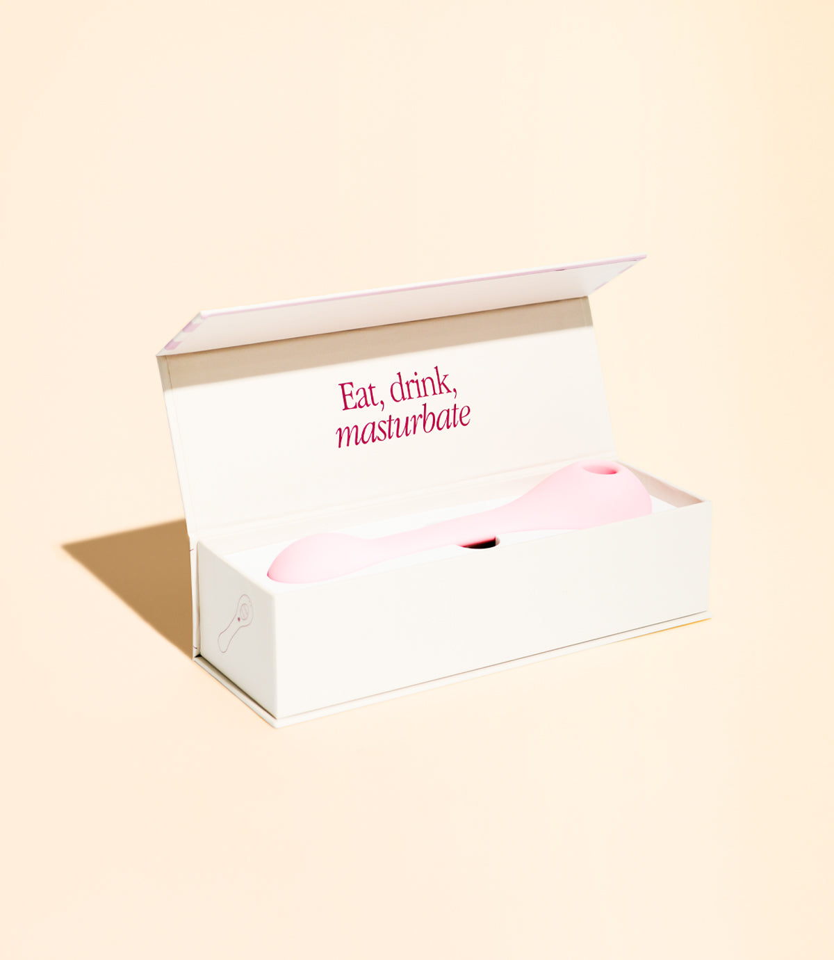 Vibromasseur à poser "Coco Puissante" en silicone médical - 19 cm (rose)