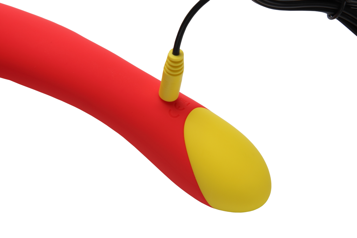 Silicone Vibrator "Hype" - waterproof 21 cm (red)