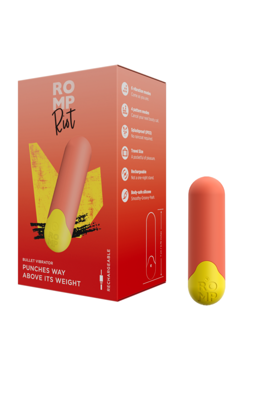 Minivibrator "Riot" aus Silikon - ideal für Unterwegs 7 cm (orange)