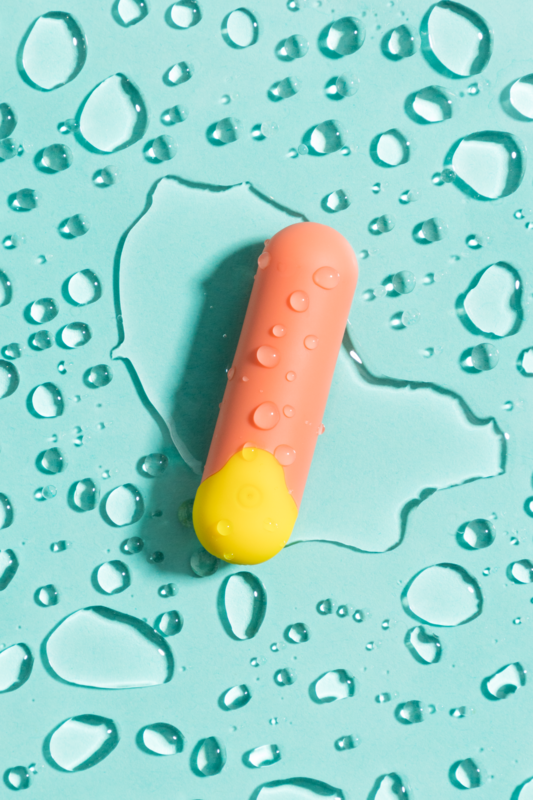 Minivibrator "Riot" aus Silikon - ideal für Unterwegs 7 cm (orange)