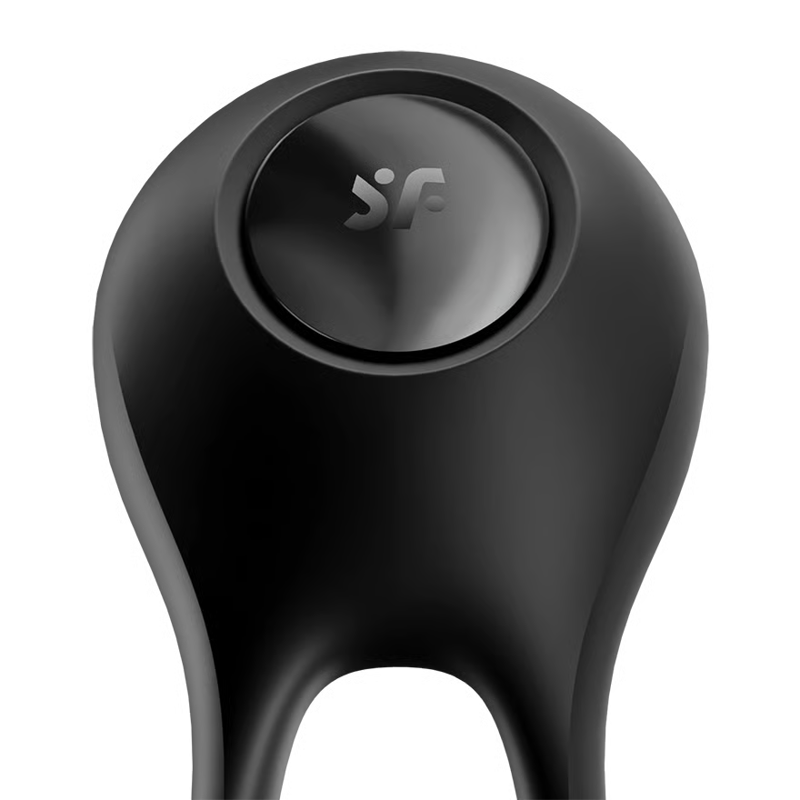 SATISFYER Penis- und Hodenring "Majestic Duo Ring Vibrator" mit Vibration (schwarz)