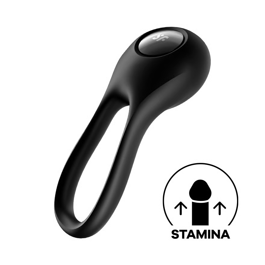 Anneau pénien et testiculaire SATISFYER "Majestic Duo Ring Vibrateur" avec vibration (noir)