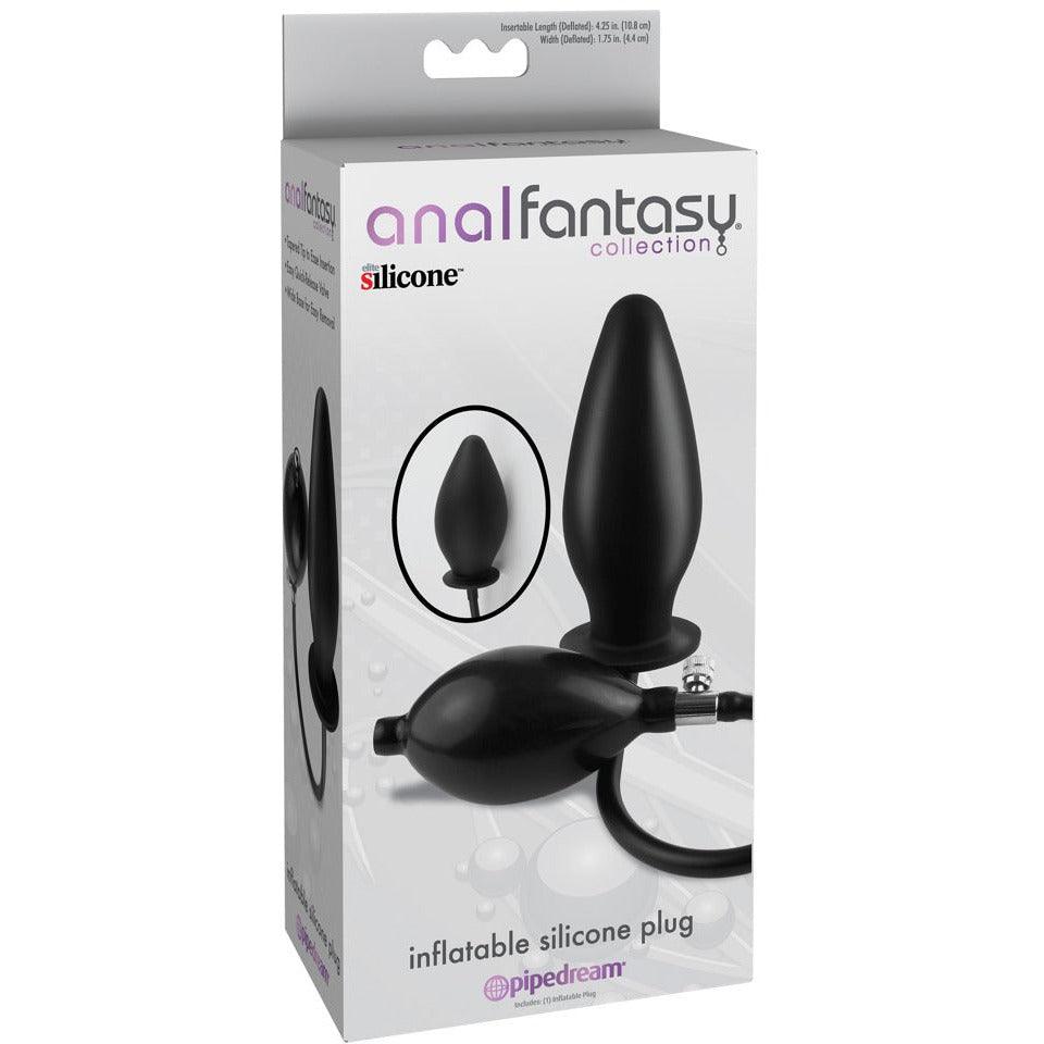 Analplug aus Silikon - aufblasbar Ø 4.4 cm (schwarz) - loveiu.ch