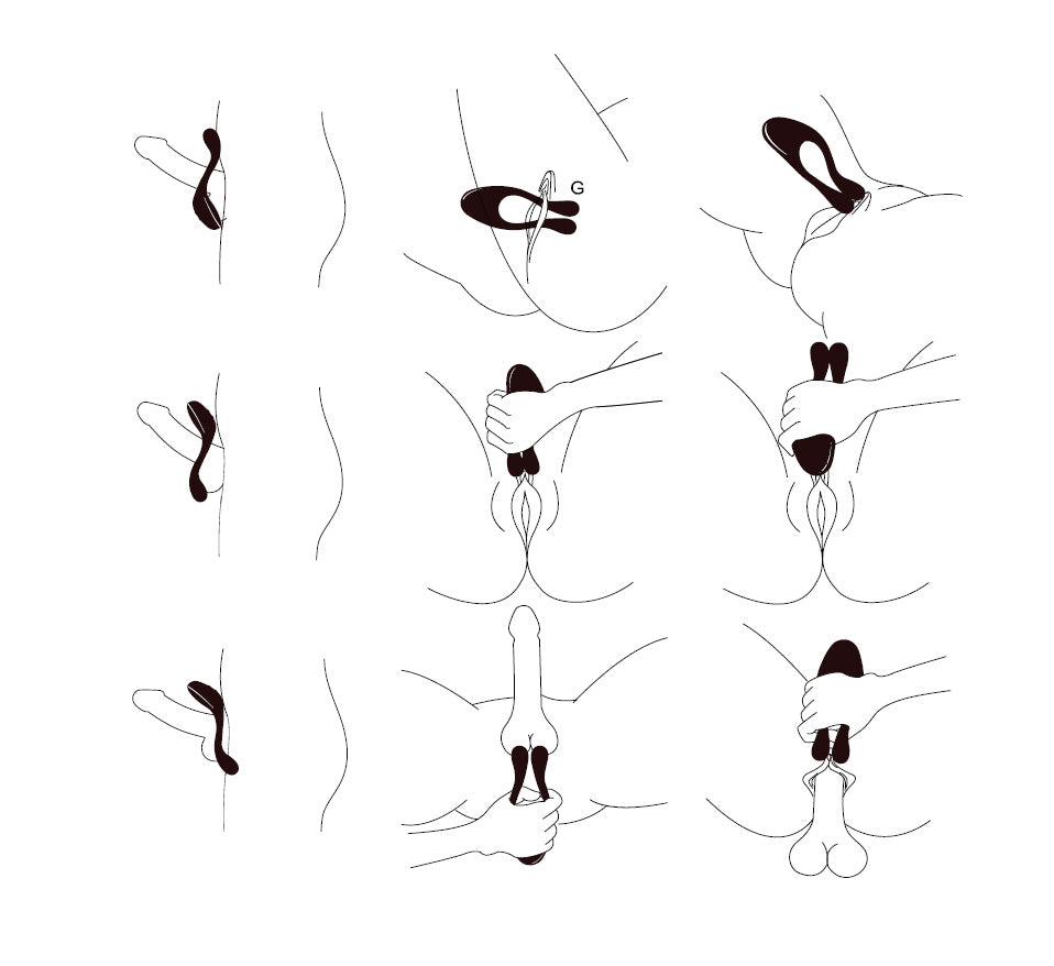 Paarvibrator "Doppio" aus Silikon - mit flexiblen Vibroarmen 14 cm (lila)