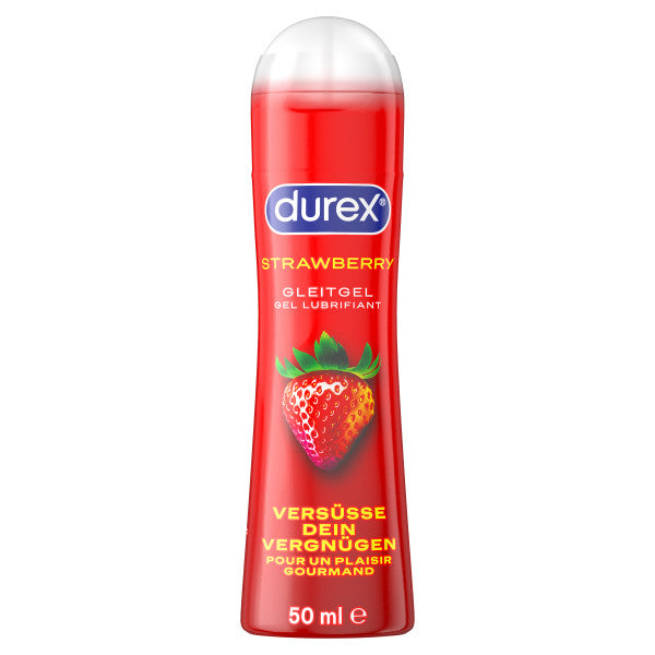 Gleitgel "Play Sweet Strawberry" - wasserbasiert & Erdbeer-Geschmack (50ml) von Durex