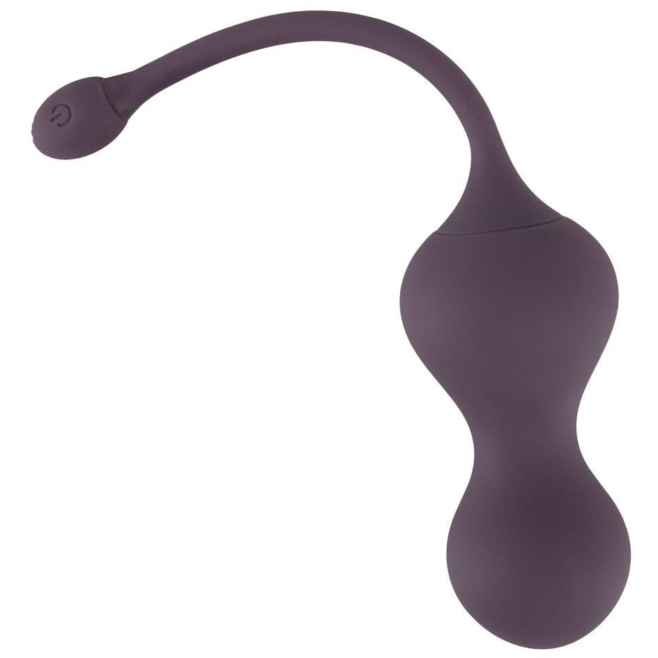 Liebeskugeln vibro "RC Duo Love Ball" aus Silikon - mit Fernbedienung Ø 3.7 cm (lila) - loveiu.ch