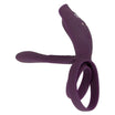 Paarvibrator "RC Couples Vibrator 2" aus Silikon - mit Klitorisreizer 10.2 cm (violett) - loveiu.ch